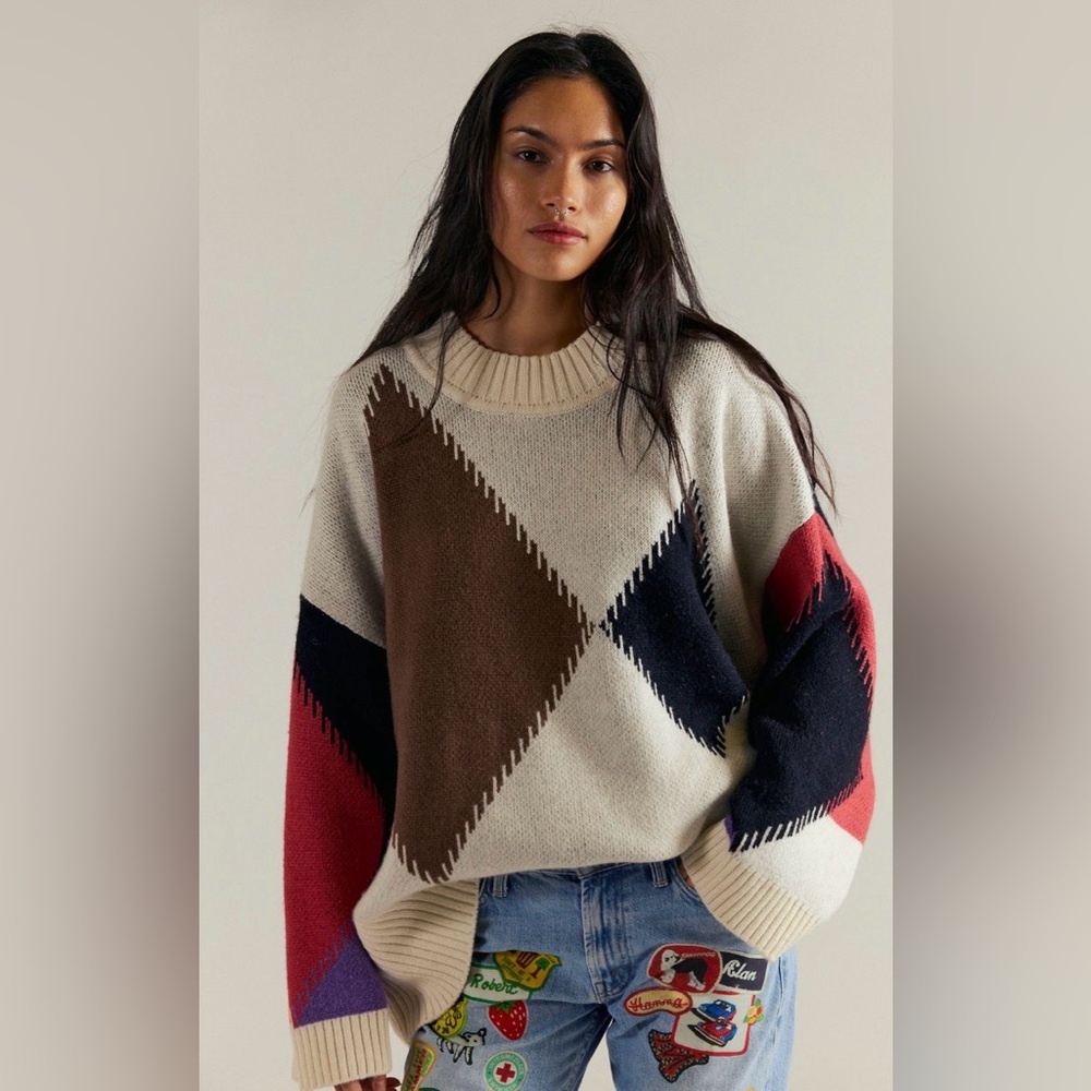 Free people make a statement pullover sweater